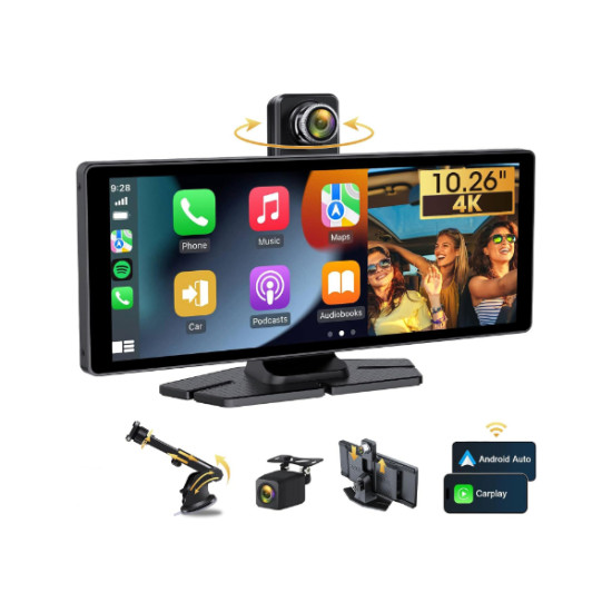 Çift Lens Kameralı Apple Ve Android CarPlay Çift Lens Kameralı Apple Ve Android CarPlay