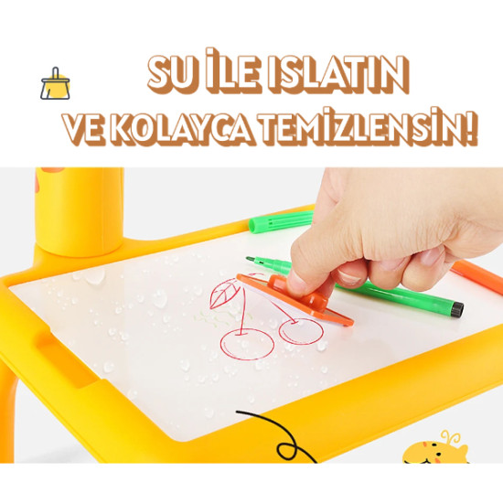 Zürafa Tasarımlı Projeksiyonlu Boyama Tahtası Zürafa Tasarımlı Projeksiyonlu Boyama Tahtası
