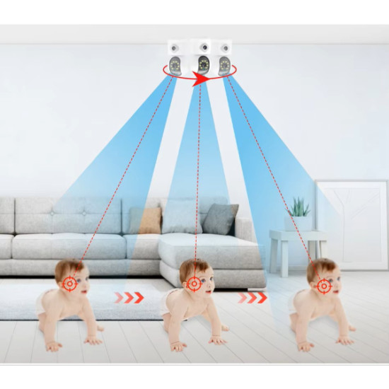 Çift Lensli İç Mekan Wi-Fi Kamera Çift Lensli İç Mekan Wi-Fi Kamera