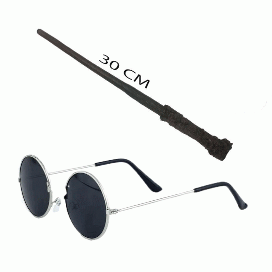 Harry Potter Asası ve Gözlüğü Seti Harry Potter Asası ve Gözlüğü Seti
