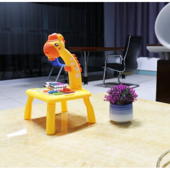 Zürafa Tasarımlı Projeksiyonlu Boyama Tahtası Zürafa Tasarımlı Projeksiyonlu Boyama Tahtası