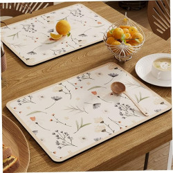 Çiçekli Kaymaz Servis Matı Çiçekli Kaymaz Servis Matı