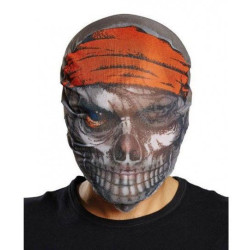Kafaya Geçmeli Bez Korsan Maskesi 3D Baskılı