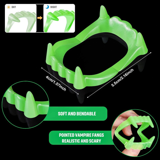 Fosforlu Çift Damak Takma Vampir Dişi Fosforlu Çift Damak Takma Vampir Dişi