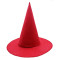 Kırmızı Renk Keçe Cadı Şapkası Yetişkin Çocuk Uyumlu 35X38 cm