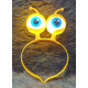 Led Işıklı & Pilli Uzaylı Göz Parti Tacı Sarı Renk