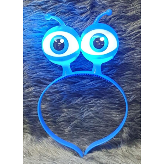 Led Işıklı & Pilli Uzaylı Göz Parti Tacı Mavi Renk Led Işıklı & Pilli Uzaylı Göz Parti Tacı Mavi Renk