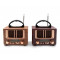 Ahşap Kare Küçük Nostaljik Radyo 