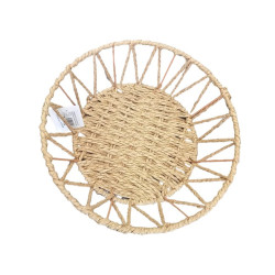 Doğal Örgü Yuvarlak Sepet Doğal Örgü Yuvarlak Sepet