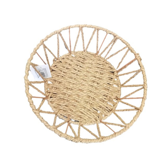 Doğal Örgü Yuvarlak Sepet Doğal Örgü Yuvarlak Sepet