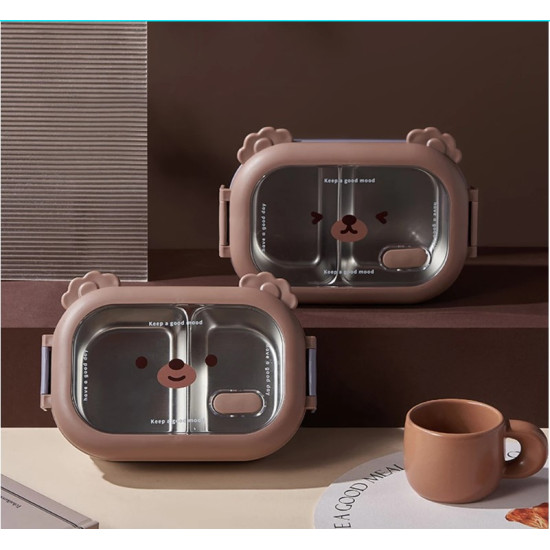 Bölmeli Paslanmaz Çelik Yemek Kutusu Bölmeli Paslanmaz Çelik Yemek Kutusu