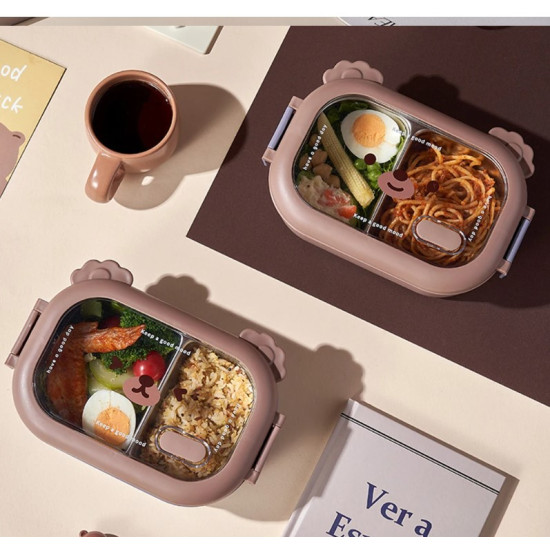 Bölmeli Paslanmaz Çelik Yemek Kutusu Bölmeli Paslanmaz Çelik Yemek Kutusu