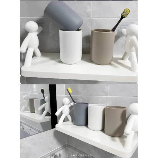 İnsan Figürlü Yapışkanlı Çok Amaçlı Duvar Rafı İnsan Figürlü Yapışkanlı Çok Amaçlı Duvar Rafı