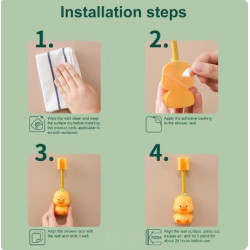 Hayvan Figürlü Duş Başlığı Tutucu Hayvan Figürlü Duş Başlığı Tutucu