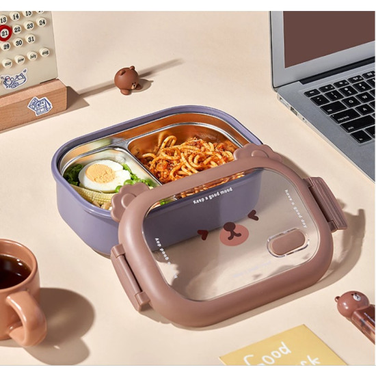 Bölmeli Paslanmaz Çelik Yemek Kutusu Bölmeli Paslanmaz Çelik Yemek Kutusu