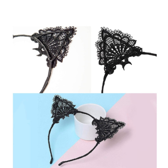 Dantelli Kedi Kulağı Tacı Dantelli Kedi Kulağı Tacı