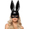 Siyah Renk Ekstra Lüks Uzun Kulaklı Tavşan Maskesi