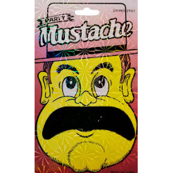 Siyah Renk Yapışkanlı Pala Bıyık Siyah Renk Yapışkanlı Pala Bıyık