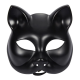 Siyah Renk Lüks Kedi Maskesi