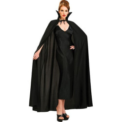 Siyah Renk Yakalı Halloween Pelerini 120 cm Siyah Renk Yakalı Halloween Pelerini 120 cm