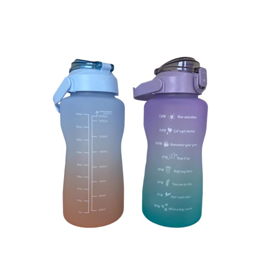 Günlük Motivasyon Su Matarası 2 Litre Günlük Motivasyon Su Matarası 2 Litre