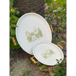 İkili Yuvarlak Sunum Tepsisi Seti İkili Yuvarlak Sunum Tepsisi Seti