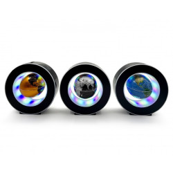 Manyetik Siyah Model Yuvarlak Ledli Dünya Küre Manyetik Siyah Model Yuvarlak Ledli Dünya Küre