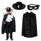 Zorro Pelerin Şapkası ve Maske Seti Çocuk Boy