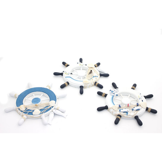 Ahşap Marin Duvara Asmalı Dümen