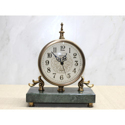 Mermer Tabanlı Masaüstü Saat  Mermer Tabanlı Masaüstü Saat