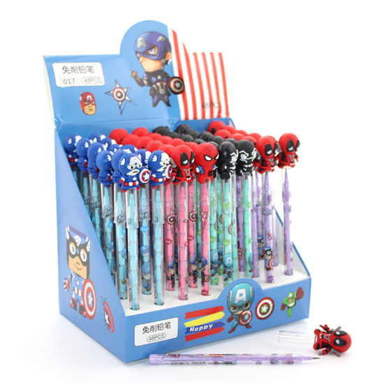 Karışık Kahraman Figürlü Yumurtlayan Kalem Model 2 Karışık Kahraman Figürlü Yumurtlayan Kalem Model 2