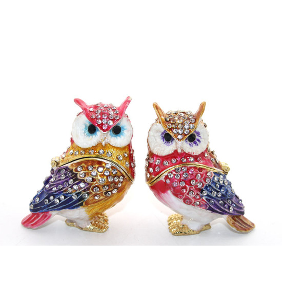 Swarovski Taşlı 2 li Baykuş Seti Swarovski Taşlı 2 li Baykuş Seti
