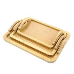 3'lü Bambu Tepsi Model 3  3'lü Bambu Tepsi Model 3