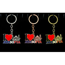 Metal Ayasofya Anahtarlık (I Love Ayasofya) Metal Ayasofya Anahtarlık (I Love Ayasofya)