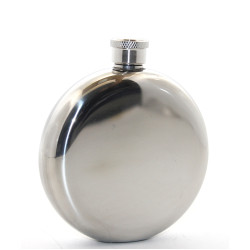 Paslanmaz Çelik Yuvarlak 5 Oz Tekli Matara Çelik Renk Paslanmaz Çelik Yuvarlak 5 Oz Tekli Matara Çelik Renk