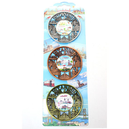İstanbul Temalı Metal Magnet 3 lü Set Model 2 İstanbul Temalı Metal Magnet 3 lü Set Model 2