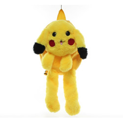 Peluş Işıklı Oynar Kulaklı Pikachu Sırt Çantası Peluş Işıklı Oynar Kulaklı Pikachu Sırt Çantası