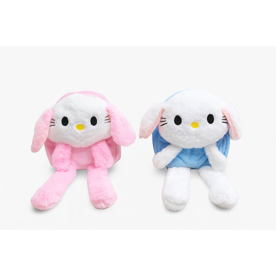 Işıklı Peluş Oynar Kulaklı My Melody ve Cinnamoroll Sırt Çantası Işıklı Peluş Oynar Kulaklı My Melody ve Cinnamoroll Sırt Çantası