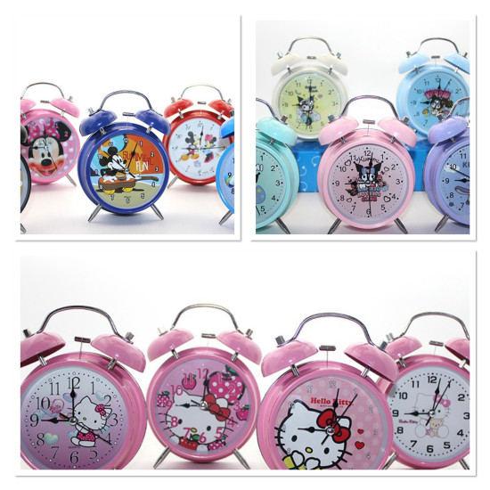 Kuromi, Hello Kitty, Mickey Mouse Masa Üstü Çalar Saat Kuromi, Hello Kitty, Mickey Mouse Masa Üstü Çalar Saat