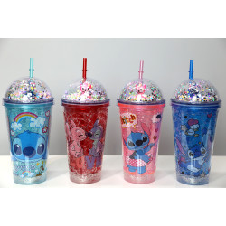 Sevimli Stitch Pipetli Işıklı Pullu Suluk Bardak 400 ml Sevimli Stitch Pipetli Işıklı Pullu Suluk Bardak 400 ml