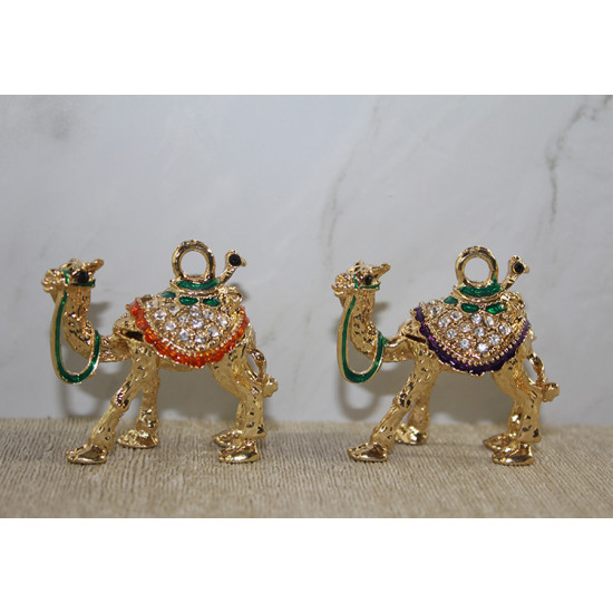 Swarovski Taşlı Minik Figür - Deve Swarovski Taşlı Minik Figür - Deve