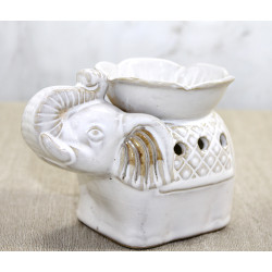 Beyaz Seramik Filli Buhurdanlık Beyaz Seramik Filli Buhurdanlık