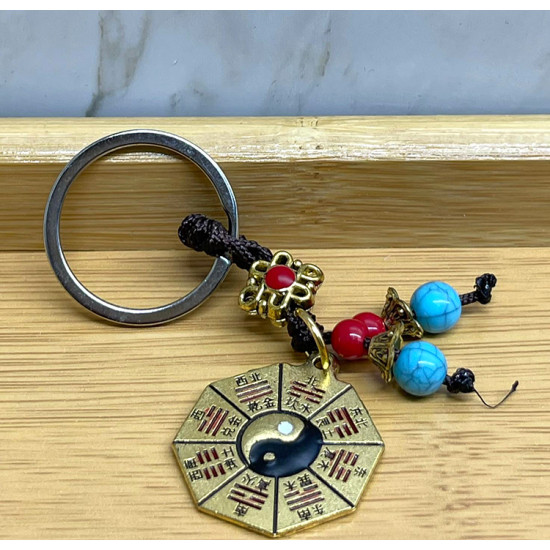 Metal Renkli Yin Yang Anahtarlık Metal Renkli Yin Yang Anahtarlık