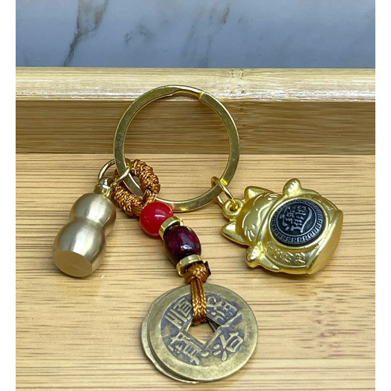 Metal Şans Ve Bereket Kedisi Anahtarlık Model 3 Metal Şans Ve Bereket Kedisi Anahtarlık Model 3