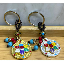 Metal Lotus Tılsımlı Şans Anahtarlık  Metal Lotus Tılsımlı Şans Anahtarlık