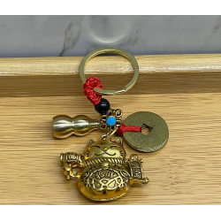 Metal Şans Ve Bereket Kedisi Anahtarlık Model 1  Metal Şans Ve Bereket Kedisi Anahtarlık Model 1