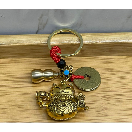 Metal Şans Ve Bereket Kedisi Anahtarlık Model 1 Metal Şans Ve Bereket Kedisi Anahtarlık Model 1