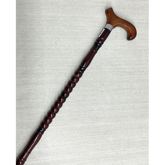 Rahat Tutuşlu Kahverengi Ahşap Baston