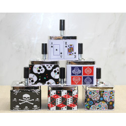 Metal Renkli Basmalı Küllük   Metal Renkli Basmalı Küllük