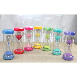 Plastik Çerçeveli Renkli 15 Dk Kum Saati 